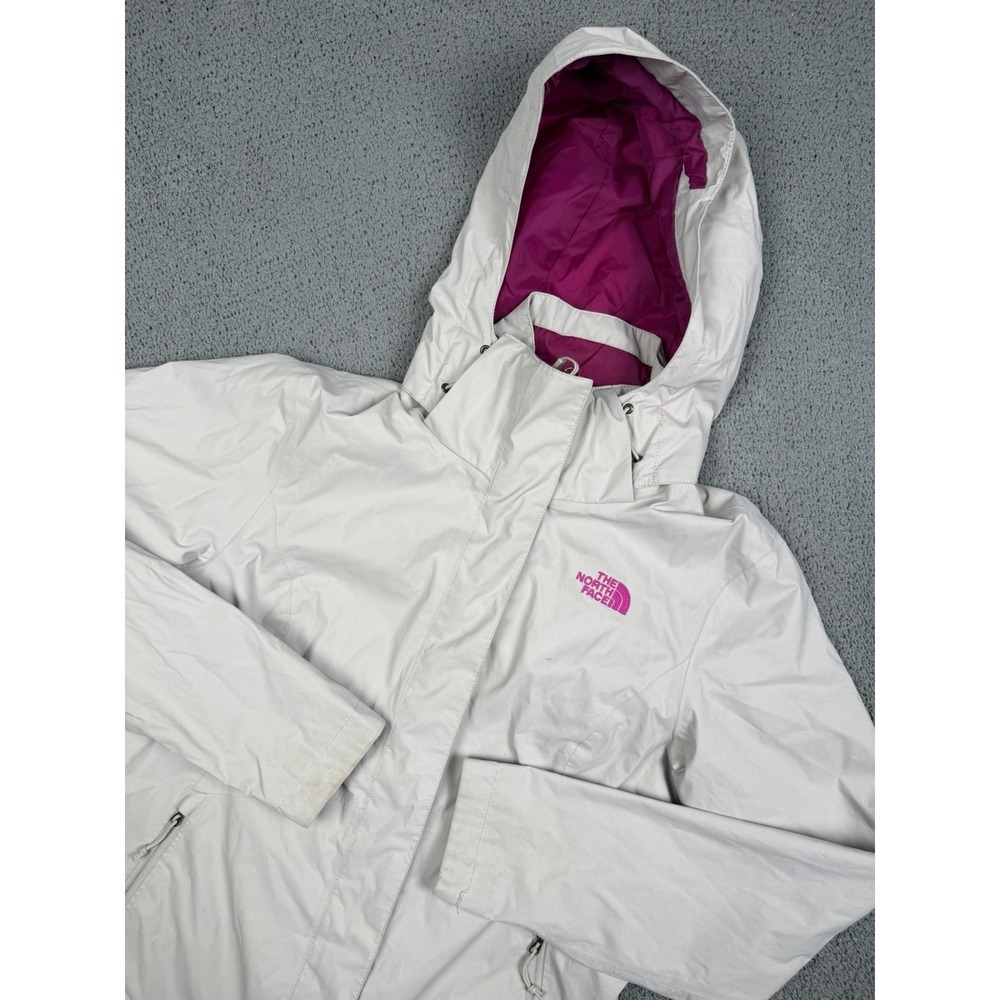 The North Face Jacket Womens S Gray Hooded Outdoor Lightweight